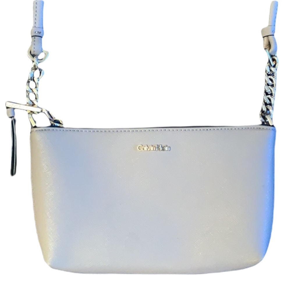 Calvin Klein Purse Crossbody Bag Tan with Gold Accents